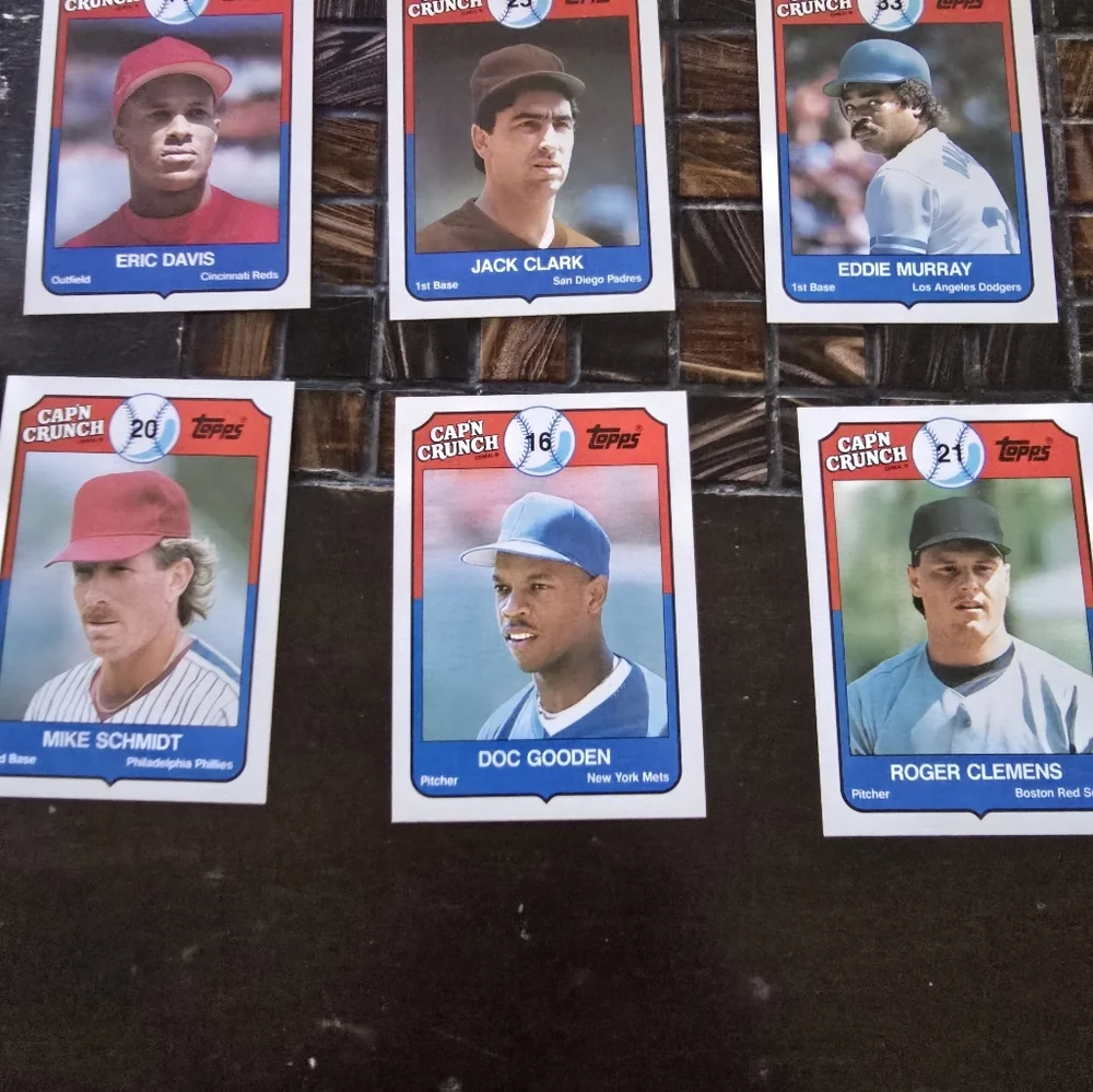 Topps 1989 Cap'N Crunch Full Set of 1-22 Baseball Cards - Picture 3 of 8